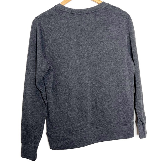 Calvin Klein Women's Charcoal Gray Crewneck Sweatshirt with CK Logo - Picture 9 of 16